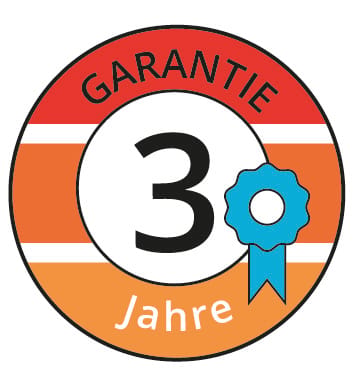 3 Jahre Garantie