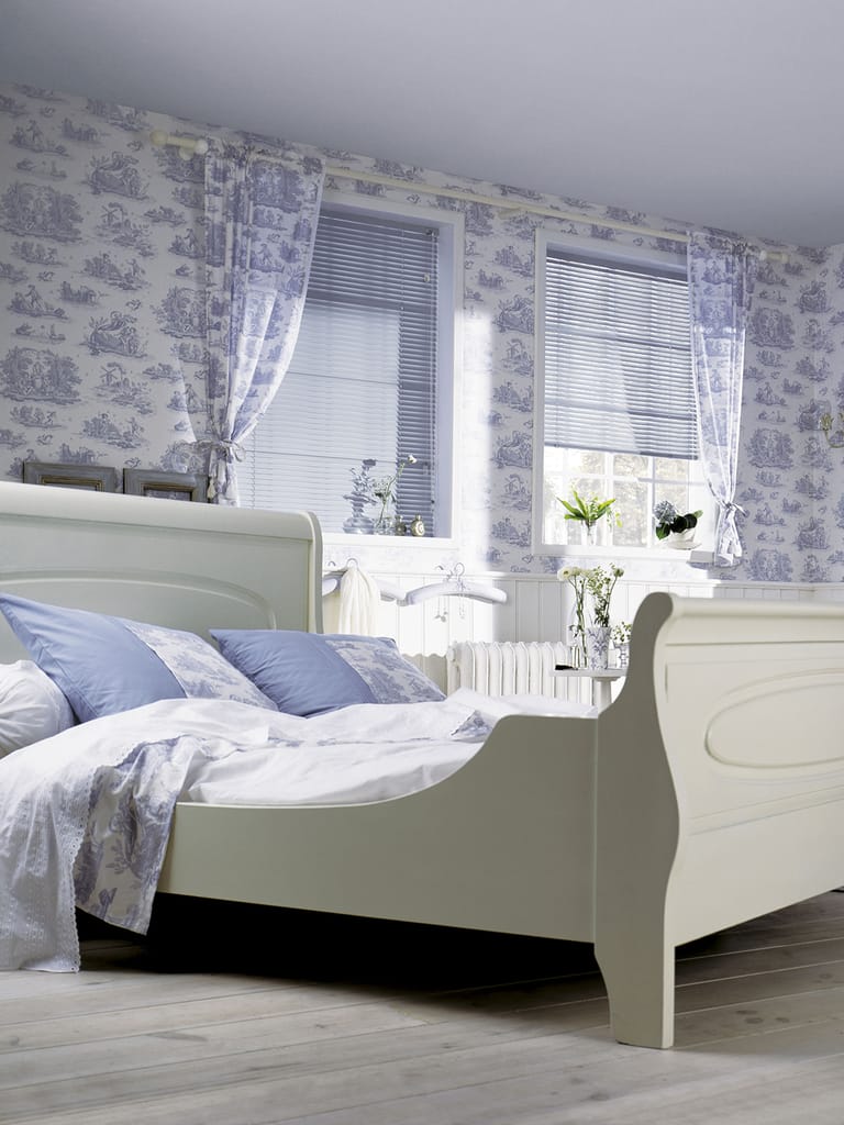 Alujalousie im Schlafzimmer