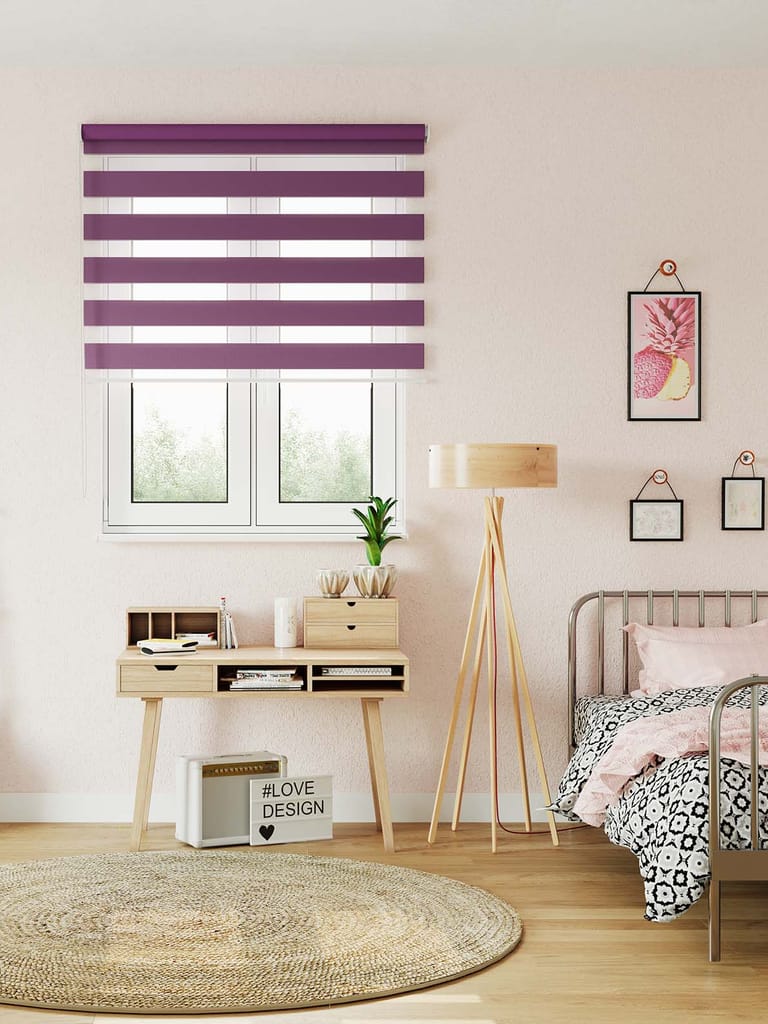 Doppelrollo violett