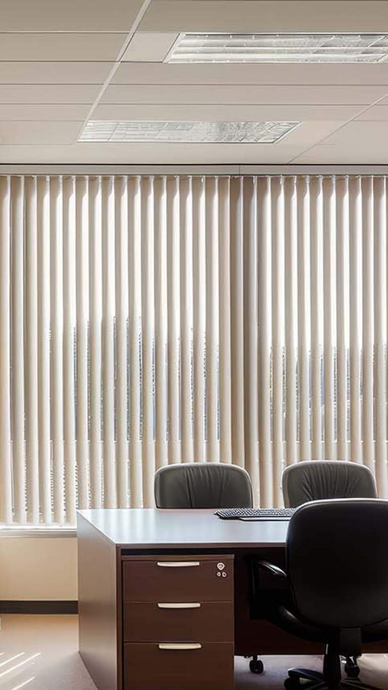 Lamellenvorhang beige
