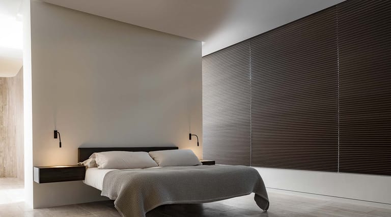 Premium Wabenplissee im Schlafzimmer