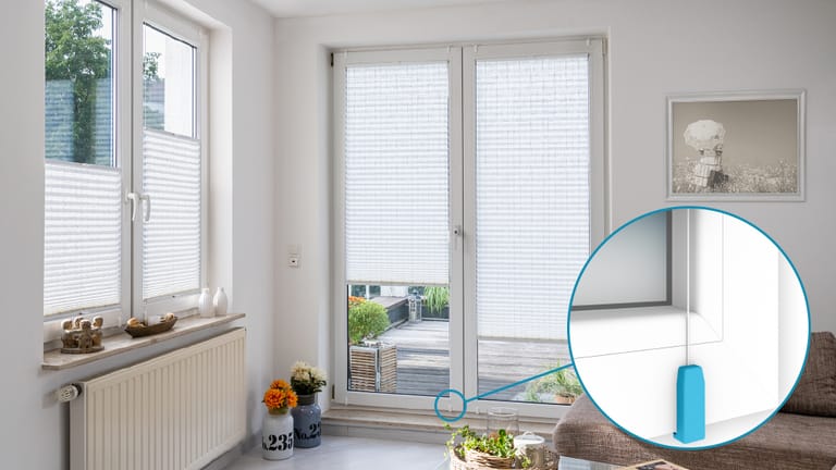Premium Plissee mit Klemmträger Slim