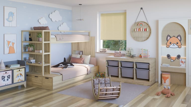 Alu 25 Basic beige Kinderzimmer
