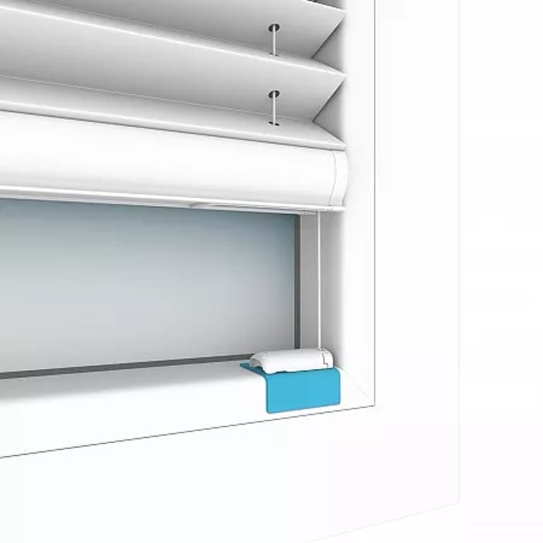 Plissee Gelenkklebeplatte Detail Rendering